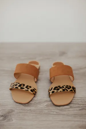 Animal Print Asymmetrical Sandals - Final Sale