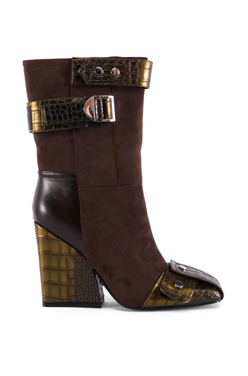 AZALEA WANG ALLONA BROWN BOOTIE