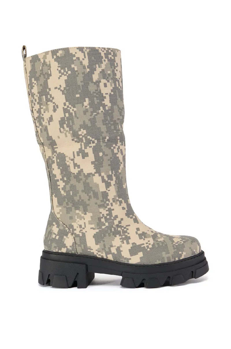 AZALEA WANG ARCADIO CAMO BOOT