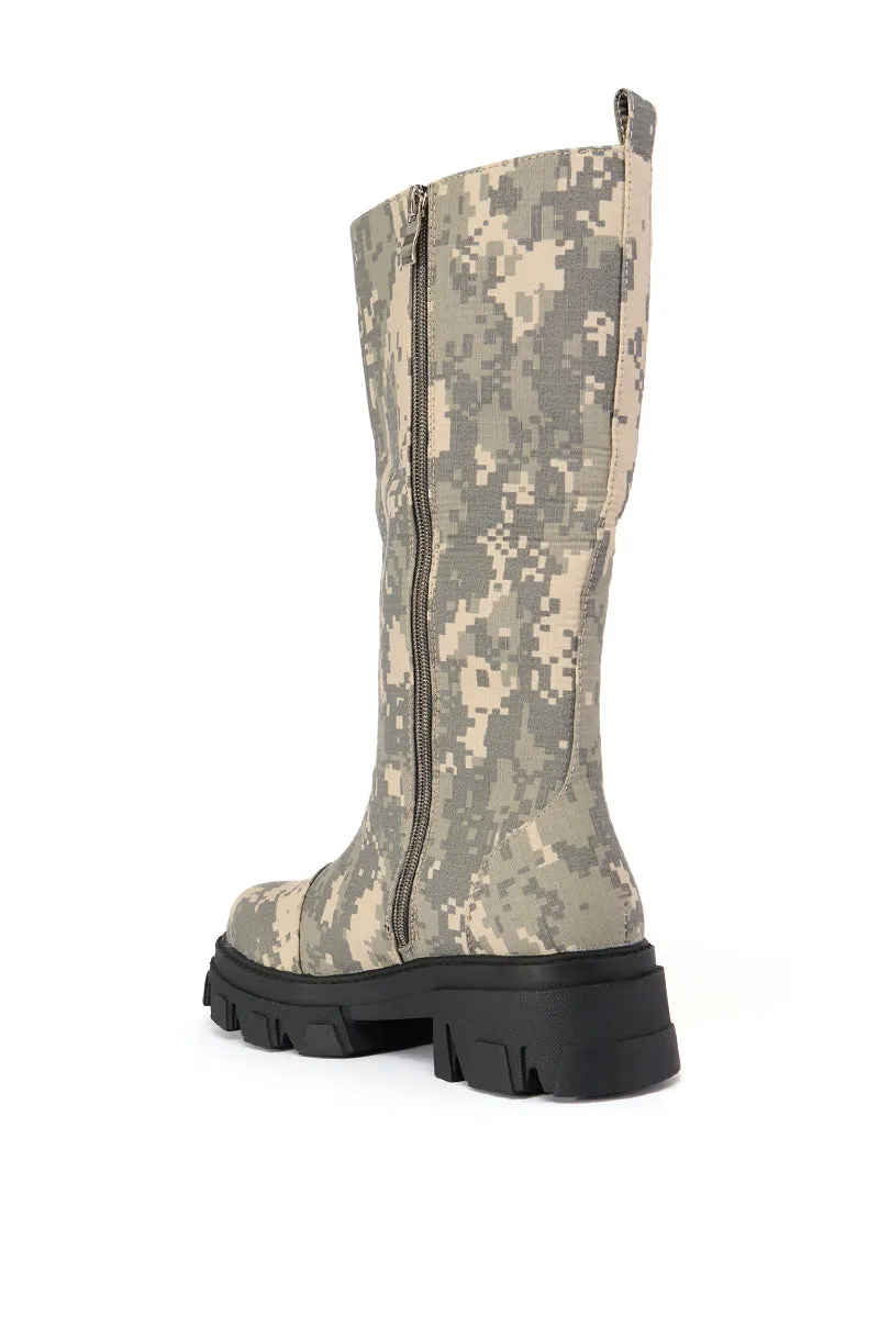 AZALEA WANG ARCADIO CAMO BOOT