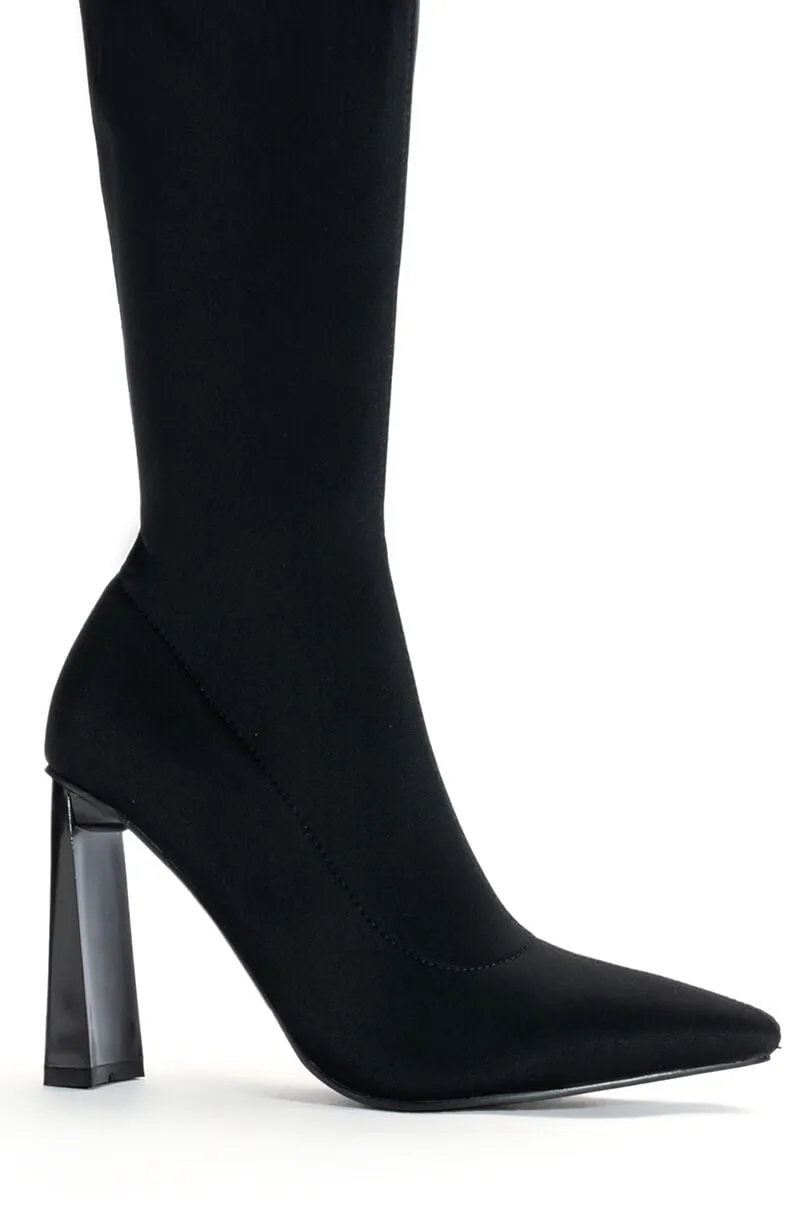 AZALEA WANG ESTATE NEOPRENE BOOT IN BLACK