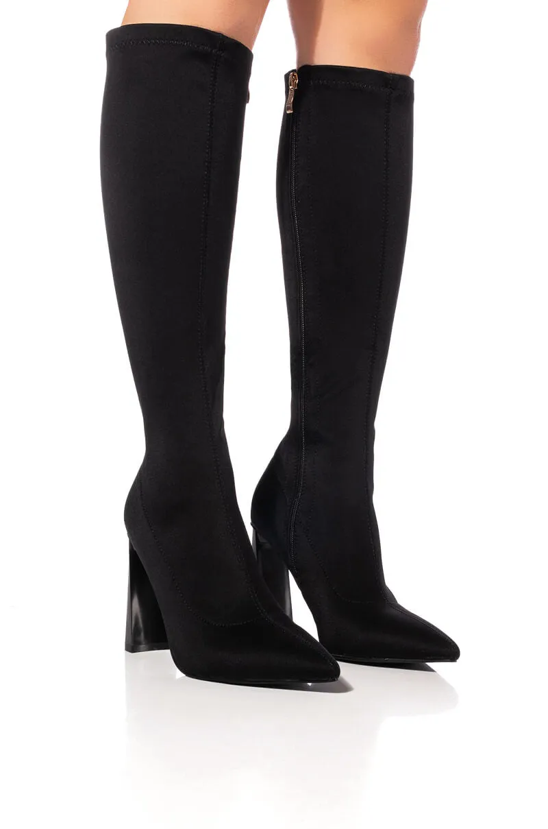 AZALEA WANG ESTATE NEOPRENE BOOT IN BLACK