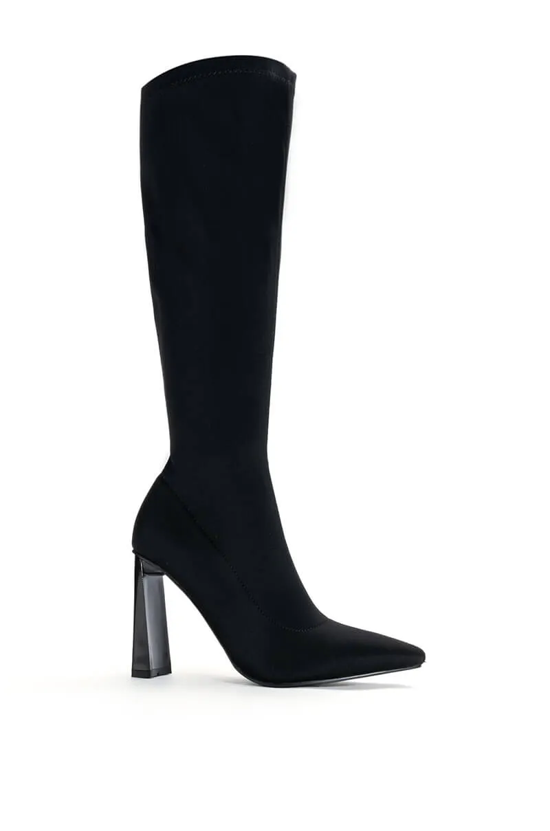 AZALEA WANG ESTATE NEOPRENE BOOT IN BLACK