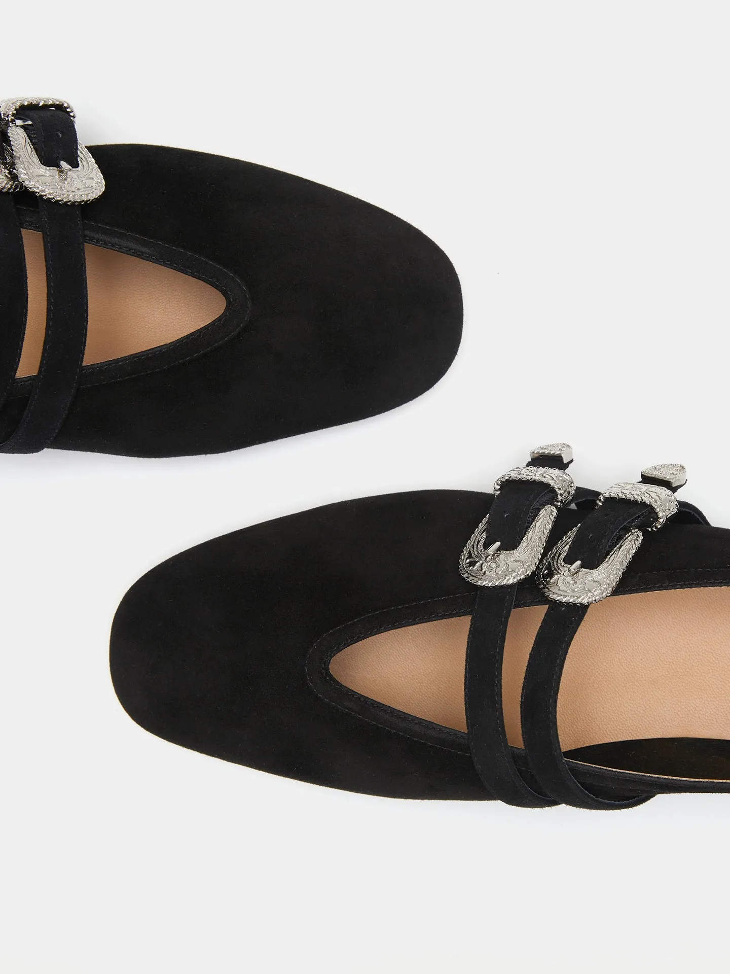 Ballet Claudia Slipper / Black Suede