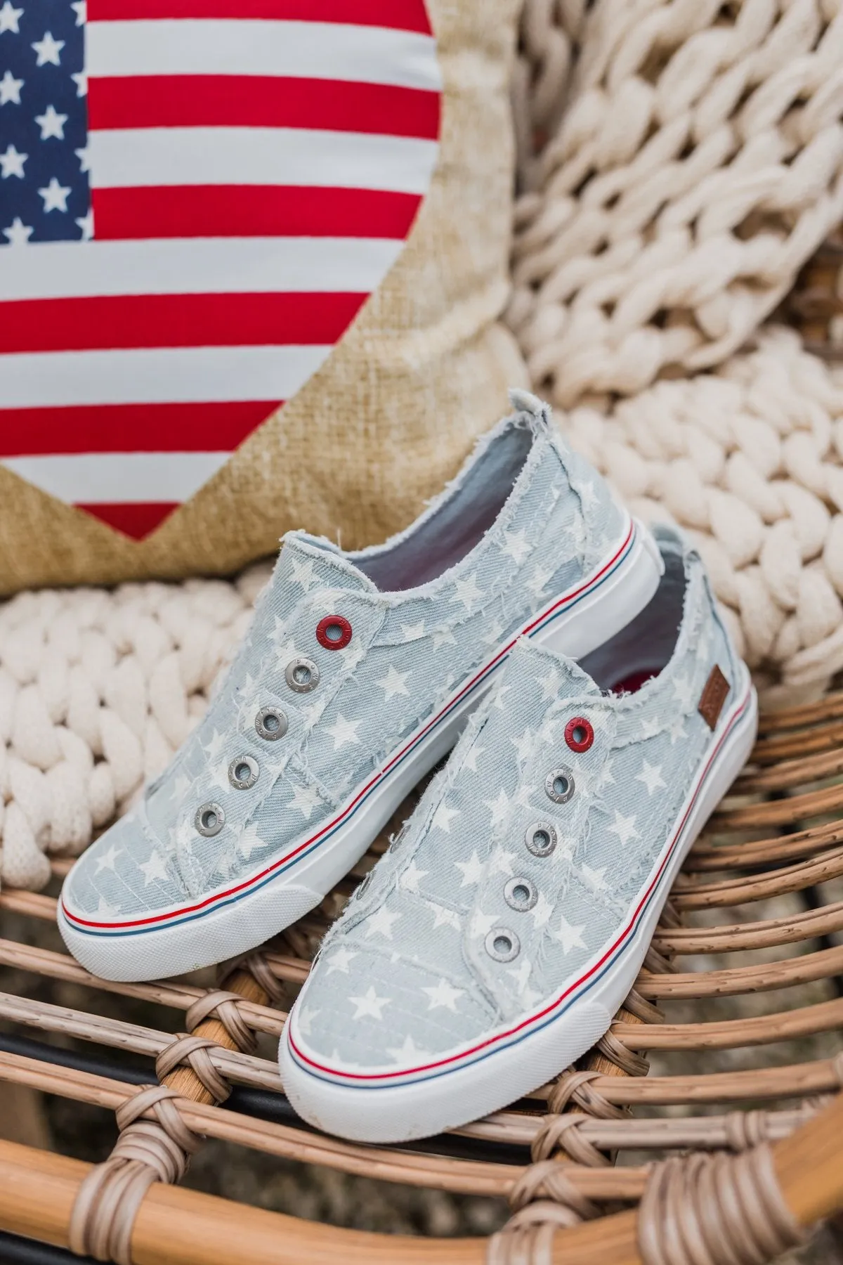 Blowfish Play Sneakers- Ice Denim Star