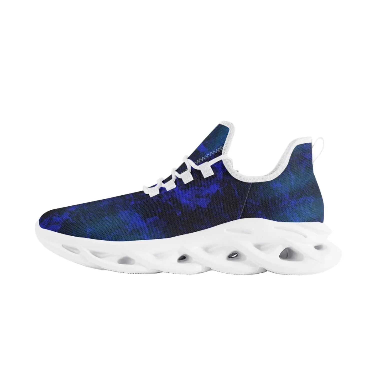 Blue Steel Wave Sole Lace-up Unisex Shoes