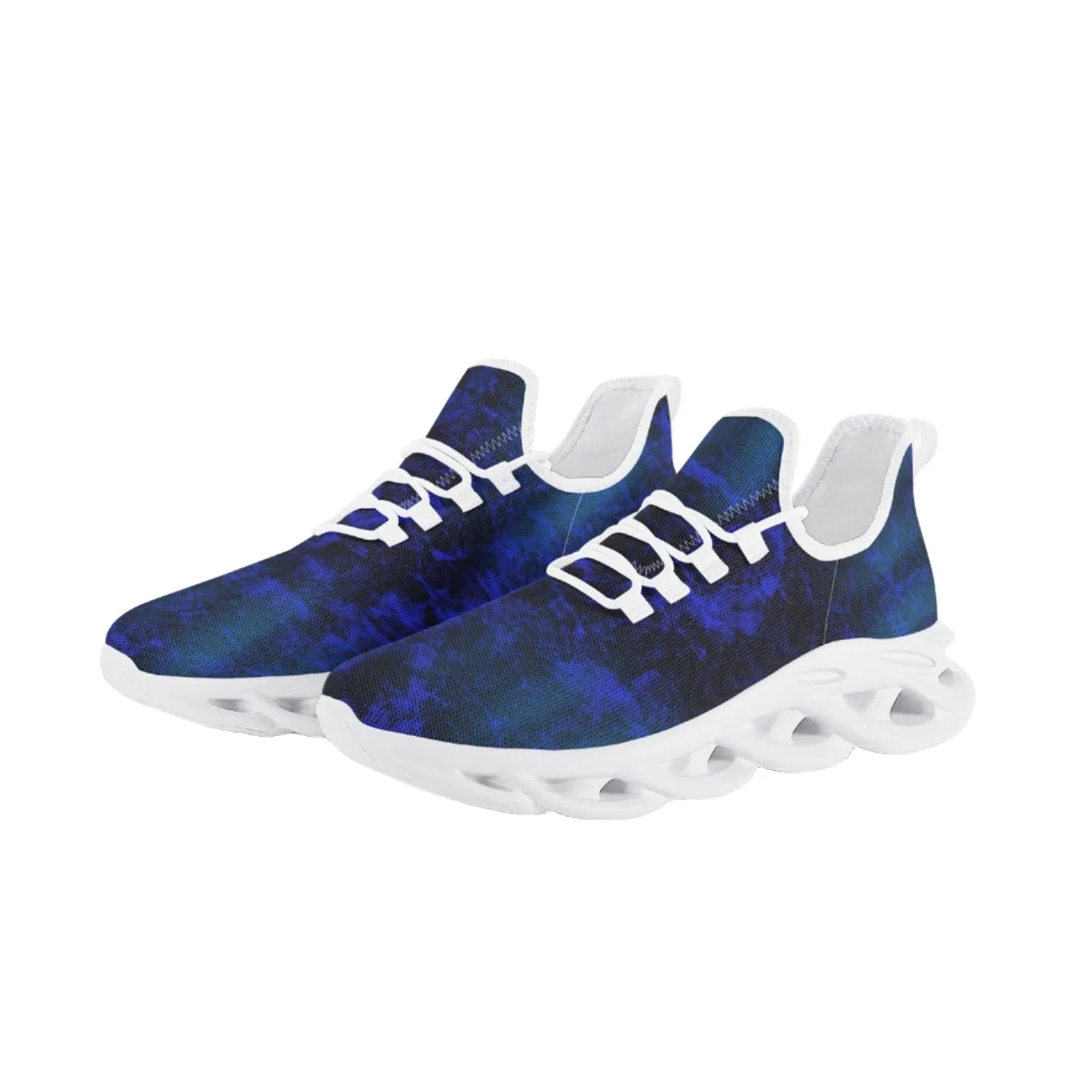 Blue Steel Wave Sole Lace-up Unisex Shoes