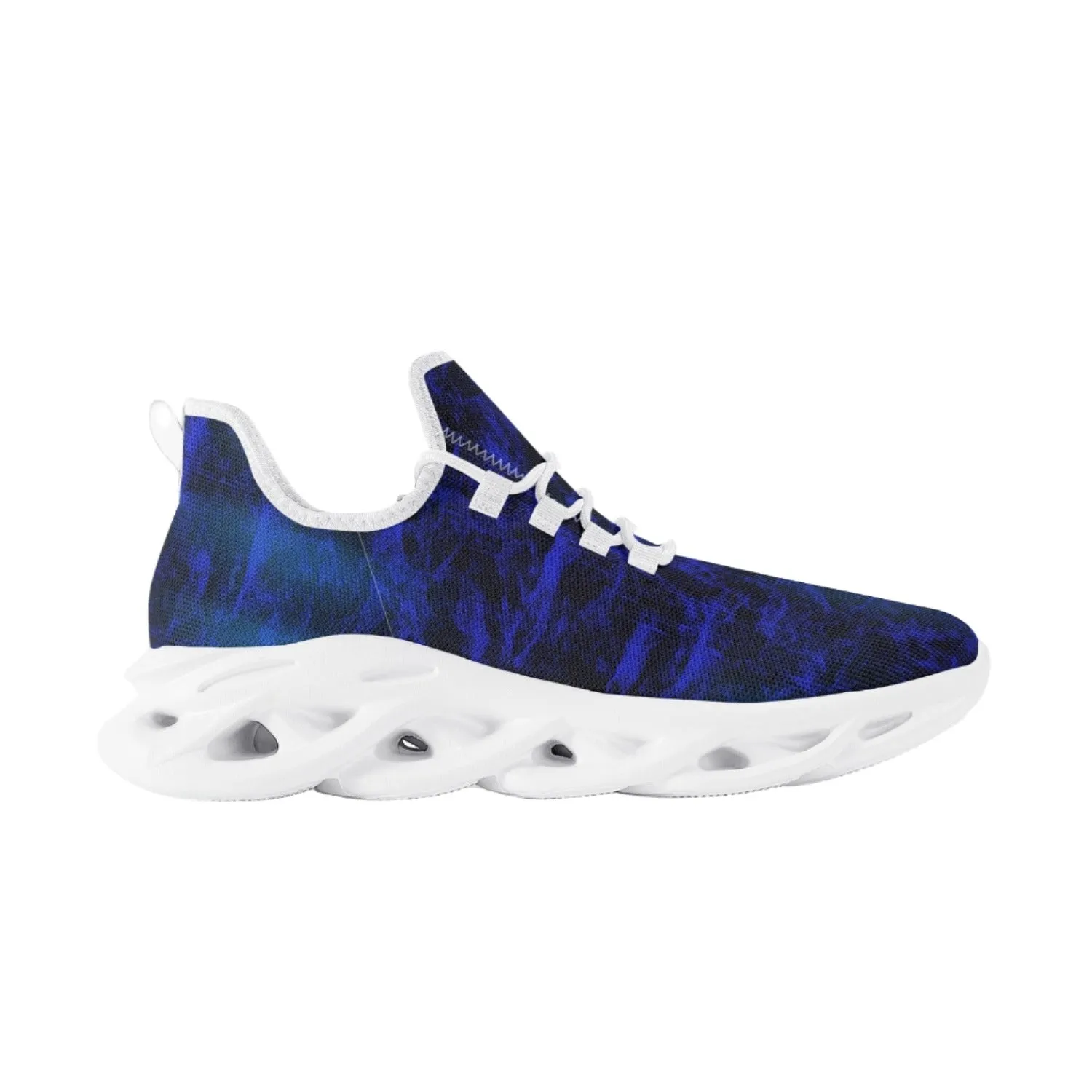 Blue Steel Wave Sole Lace-up Unisex Shoes