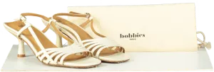 Bobbies Beige Strappy Heeled Sandals UK 8 EU 41