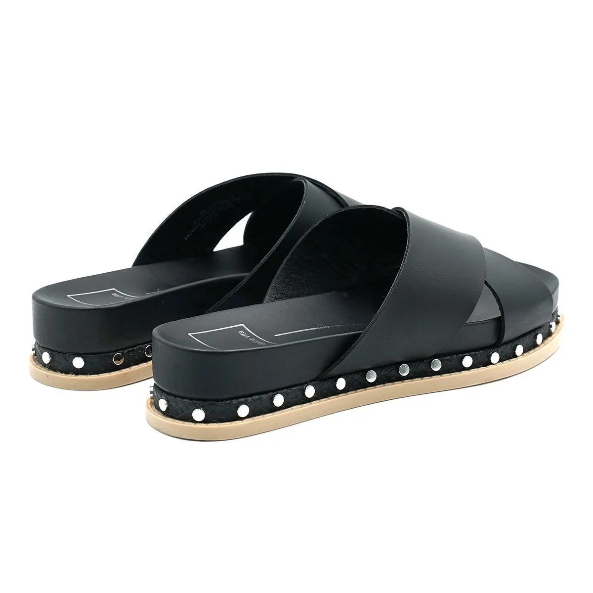 Dolce Vita Gracy Platform Sandals Leather Black Colour For Women