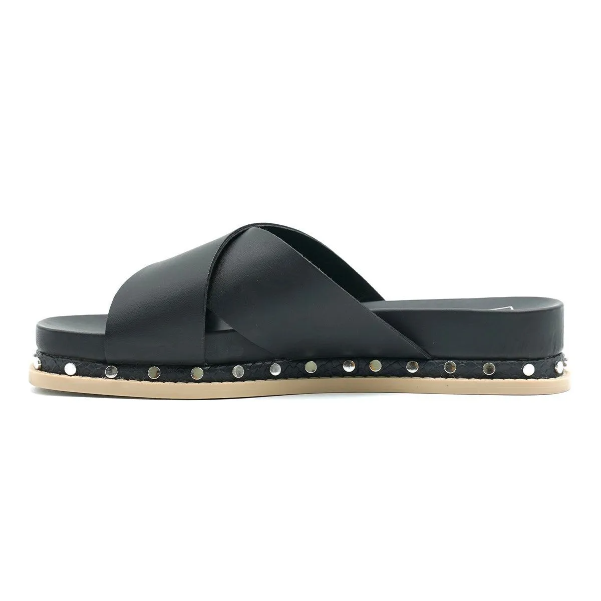 Dolce Vita Gracy Platform Sandals Leather Black Colour For Women