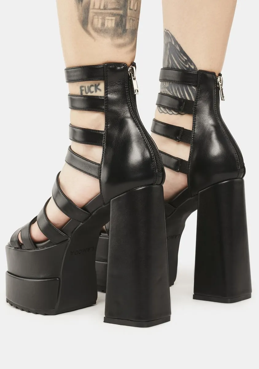 Double Tap Platform Sandals