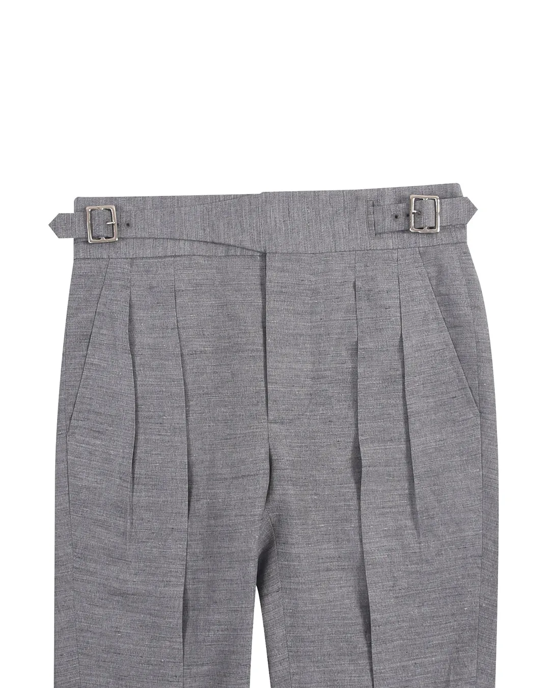 Gurkha Pant in Solbiati Light Grey Linen