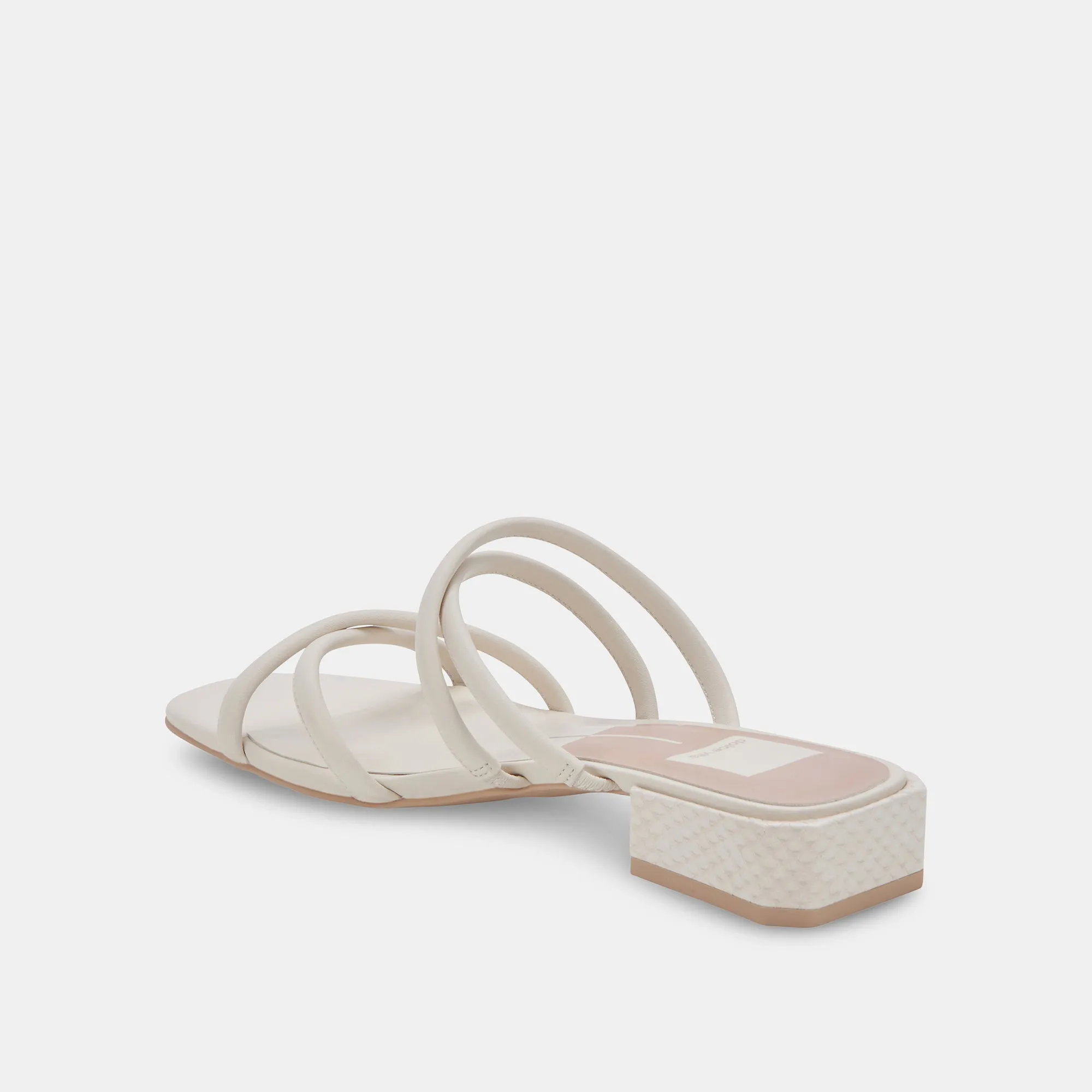 HAPI SANDALS IVORY LEATHER