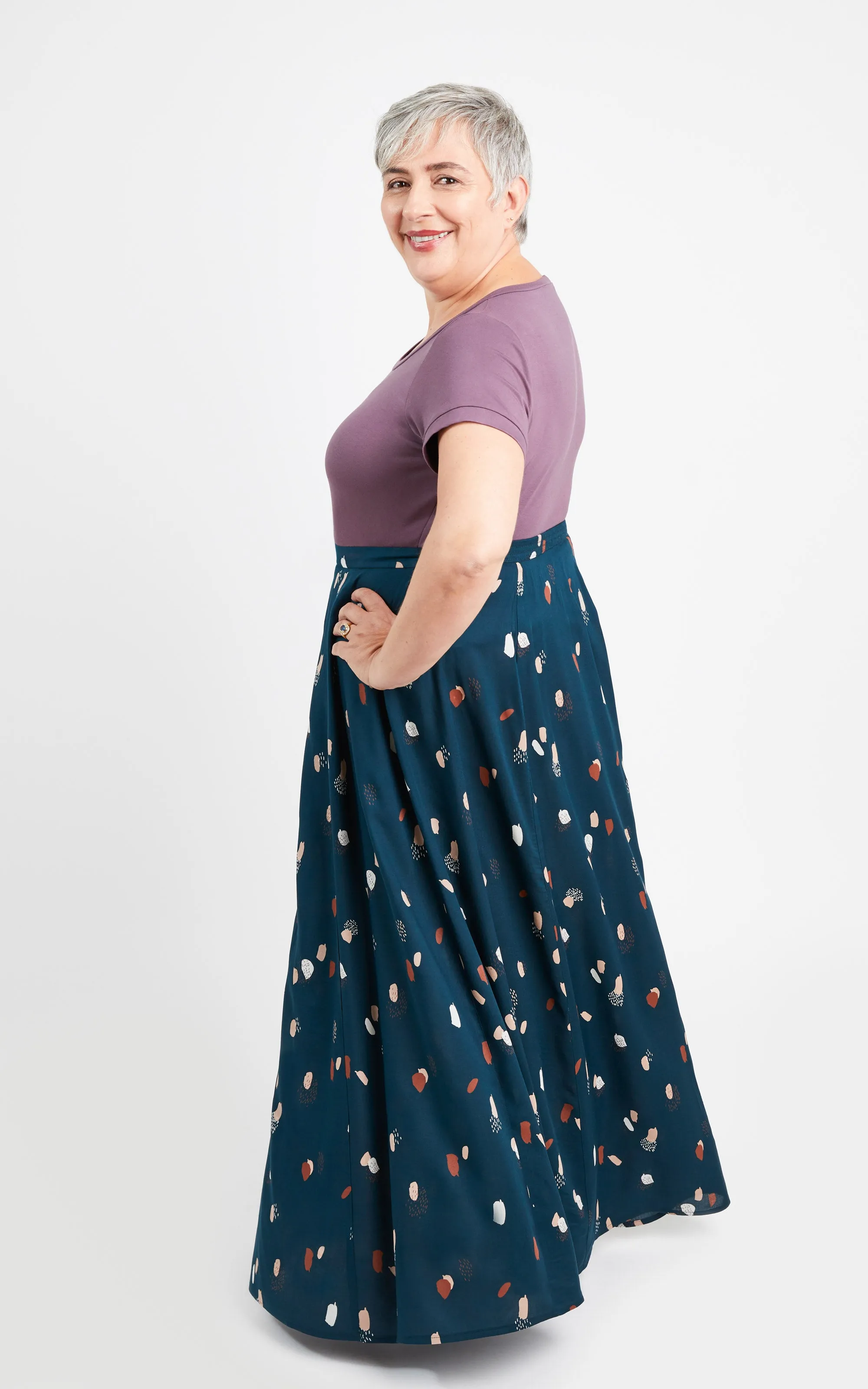 Holyoke Maxi Dress & Skirt 12-32 printed pattern: Wholesale