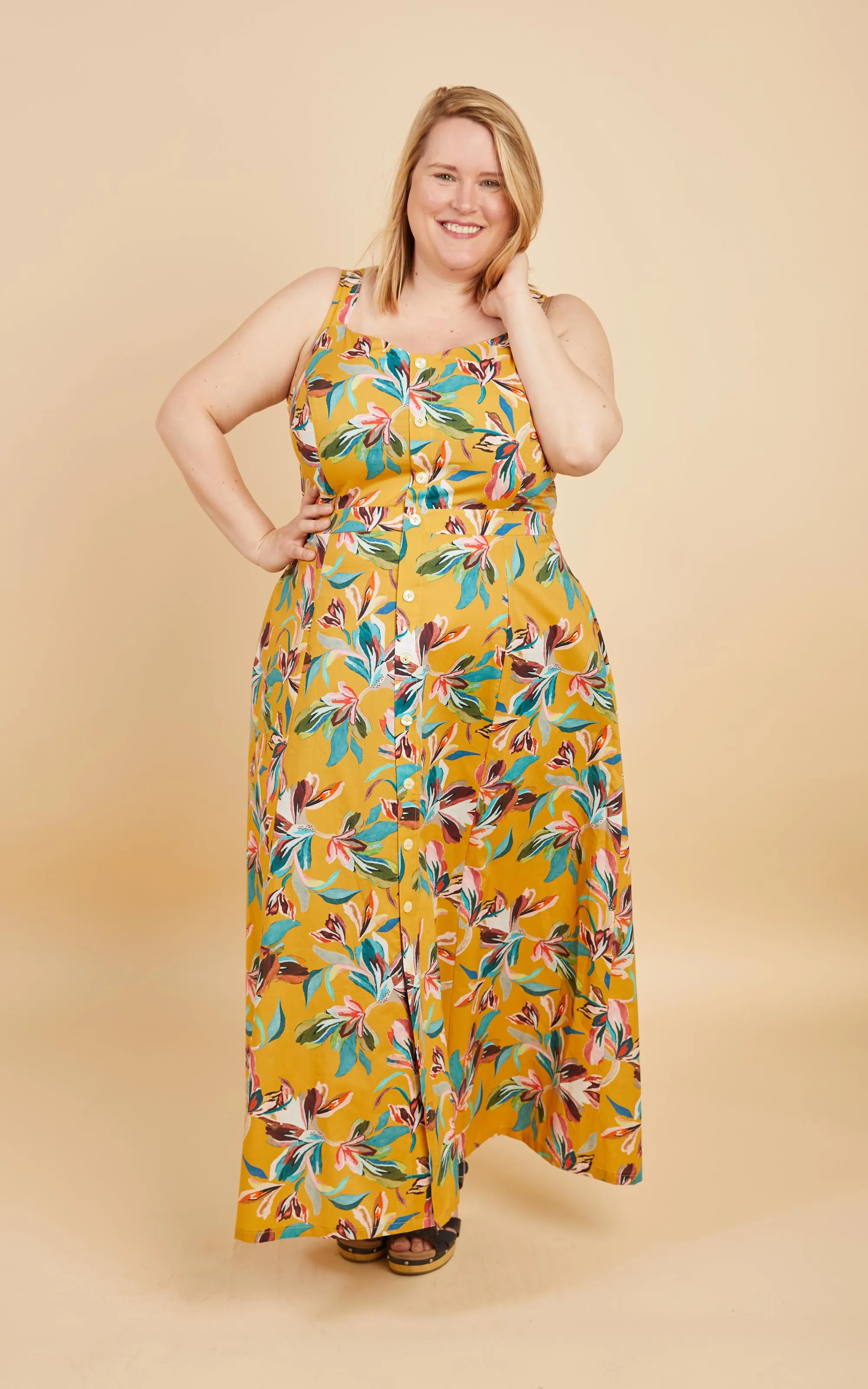 Holyoke Maxi Dress & Skirt 12-32 printed pattern: Wholesale