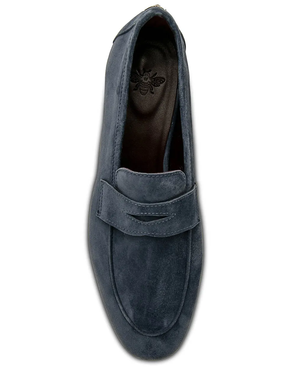 Light Blue Suede Flaneur Loafer