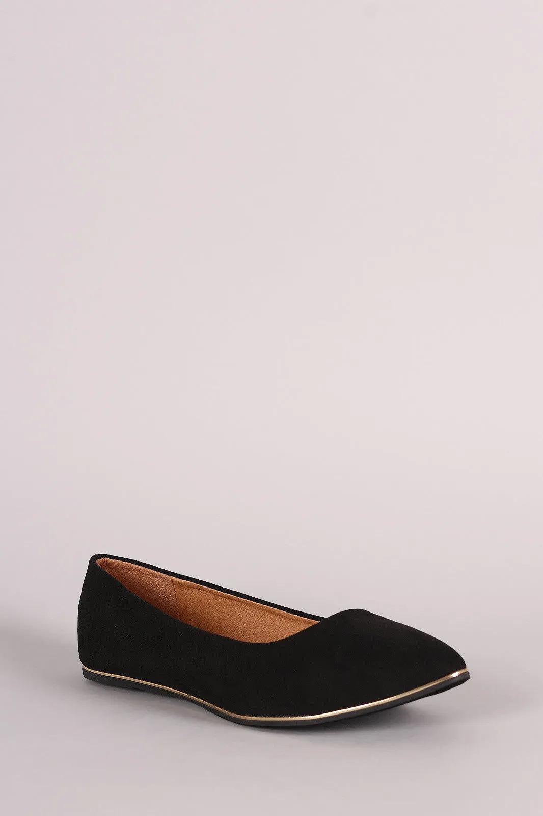 Liliana Suede Almond Toe Ballet Flat