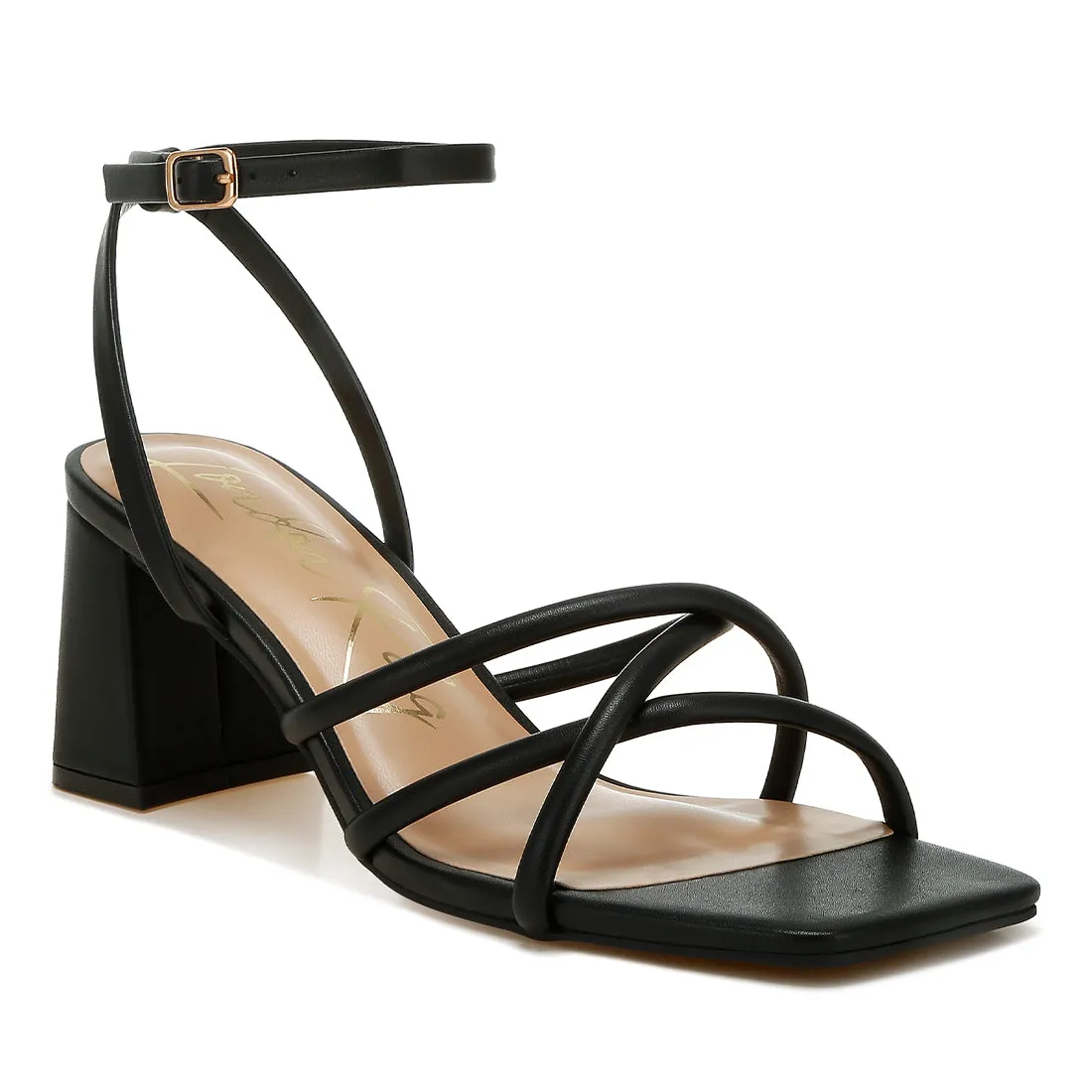 Low Block Heel Strappy Sandals