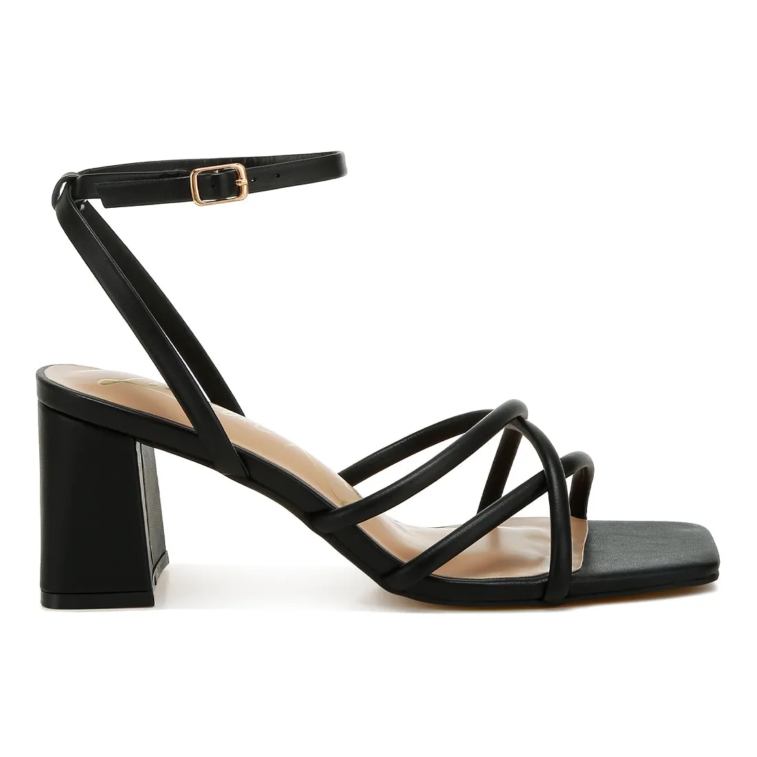 Low Block Heel Strappy Sandals