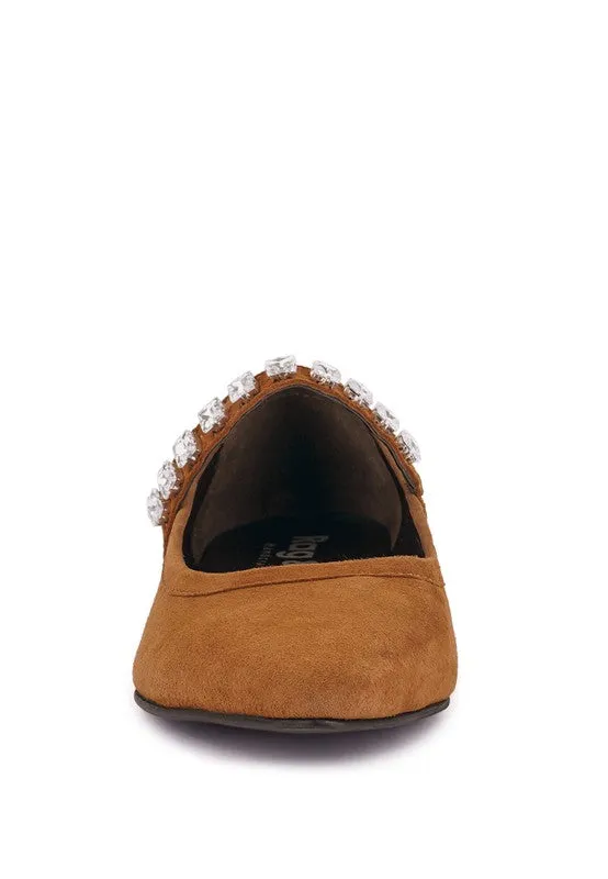 MaryJane  -  Fine Suede Ballet Flats For Women