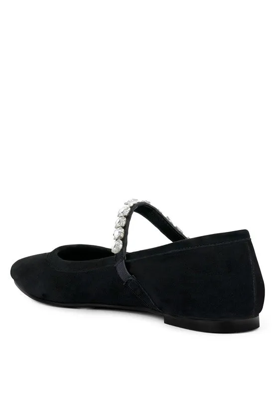 MaryJane  -  Fine Suede Ballet Flats For Women