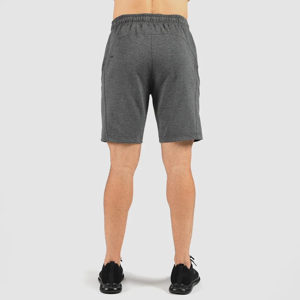 MEN-ESSENTIAL-SHORT-TERRY (MARL-DARK GREY)