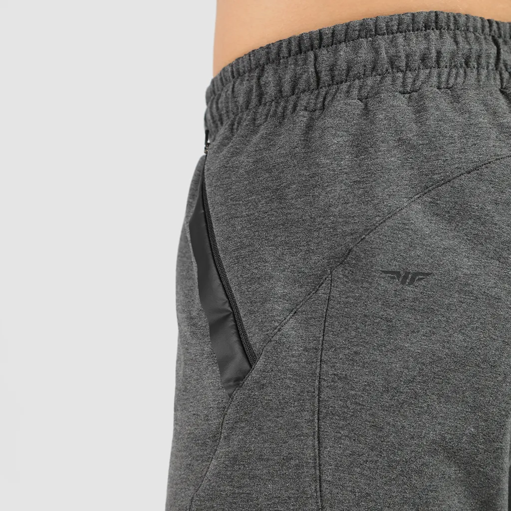 MEN-ESSENTIAL-SHORT-TERRY (MARL-DARK GREY)