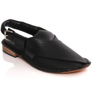 Mens ‘Sandler’ Handmade Leather Flat Peshawari Sandals