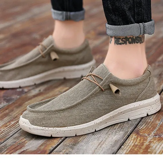 Men's summer lightweight canvas loafers Daily slip on loafers