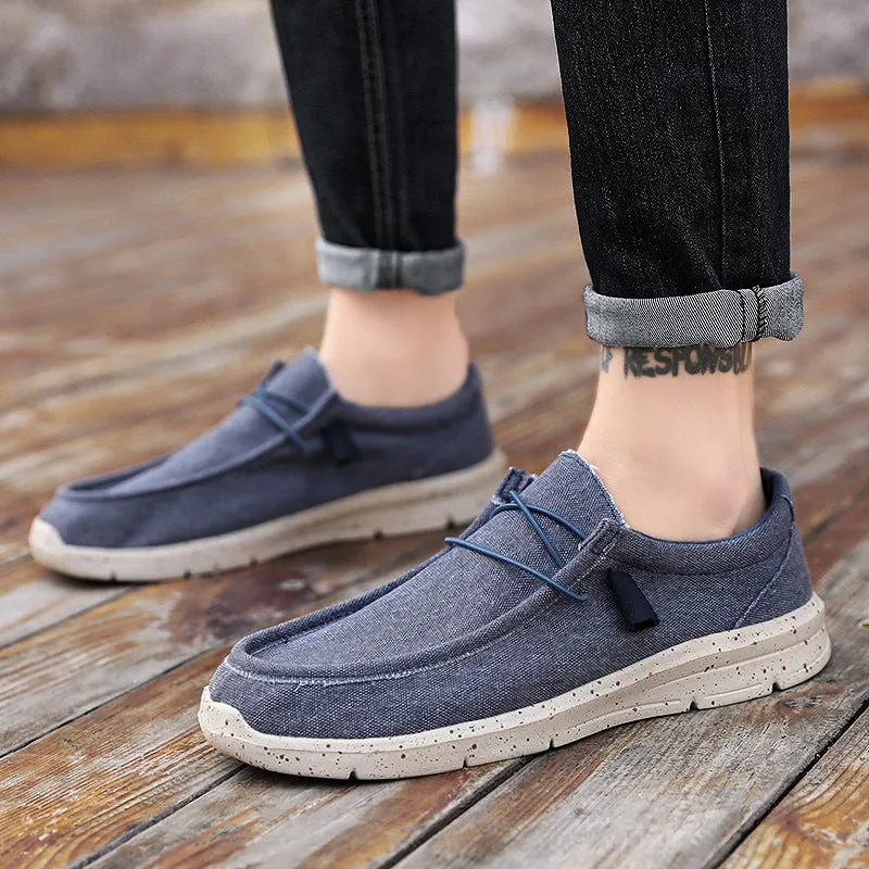 Men's summer lightweight canvas loafers Daily slip on loafers