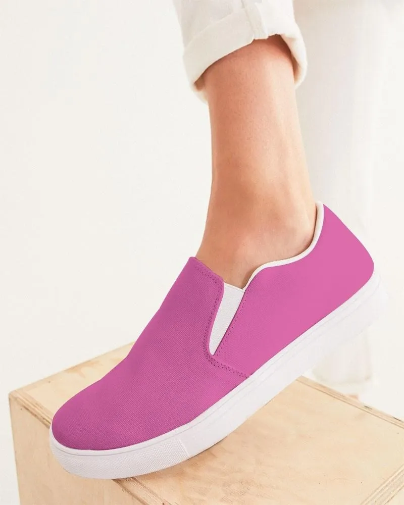 Midtone Magenta Slip-On Canvas Sneakers | Women's | C10M80Y0K0