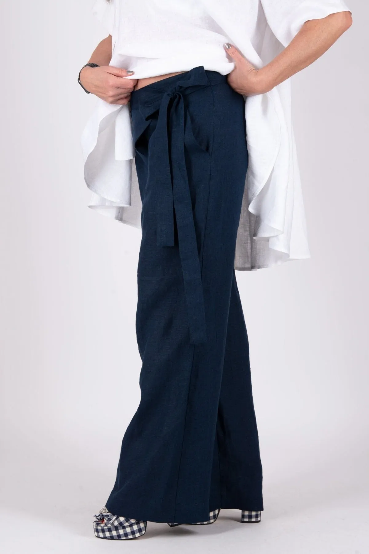 NASY Linen Wrap Pants