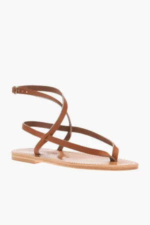 Natural Leather Delta Sandals