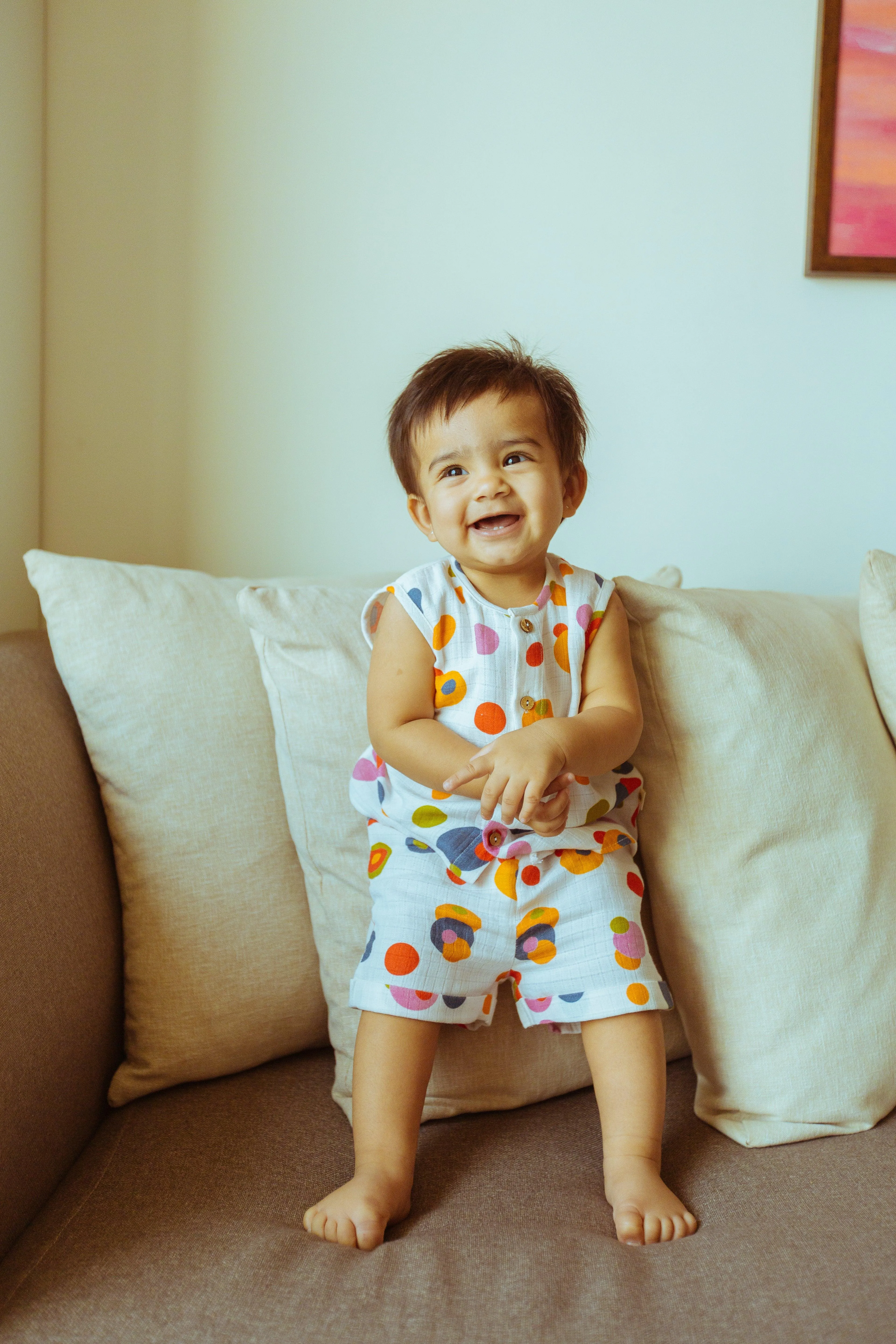 Organic Muslin Vest & Shorts Set | The Happy Camper