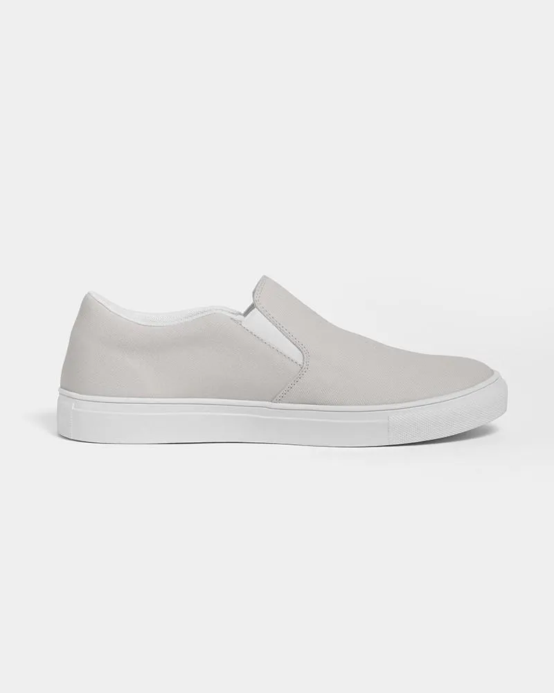 Pale Brown Slip-On Canvas Sneakers | Men's | Light Muted Pale Brown | C10M10Y10K0