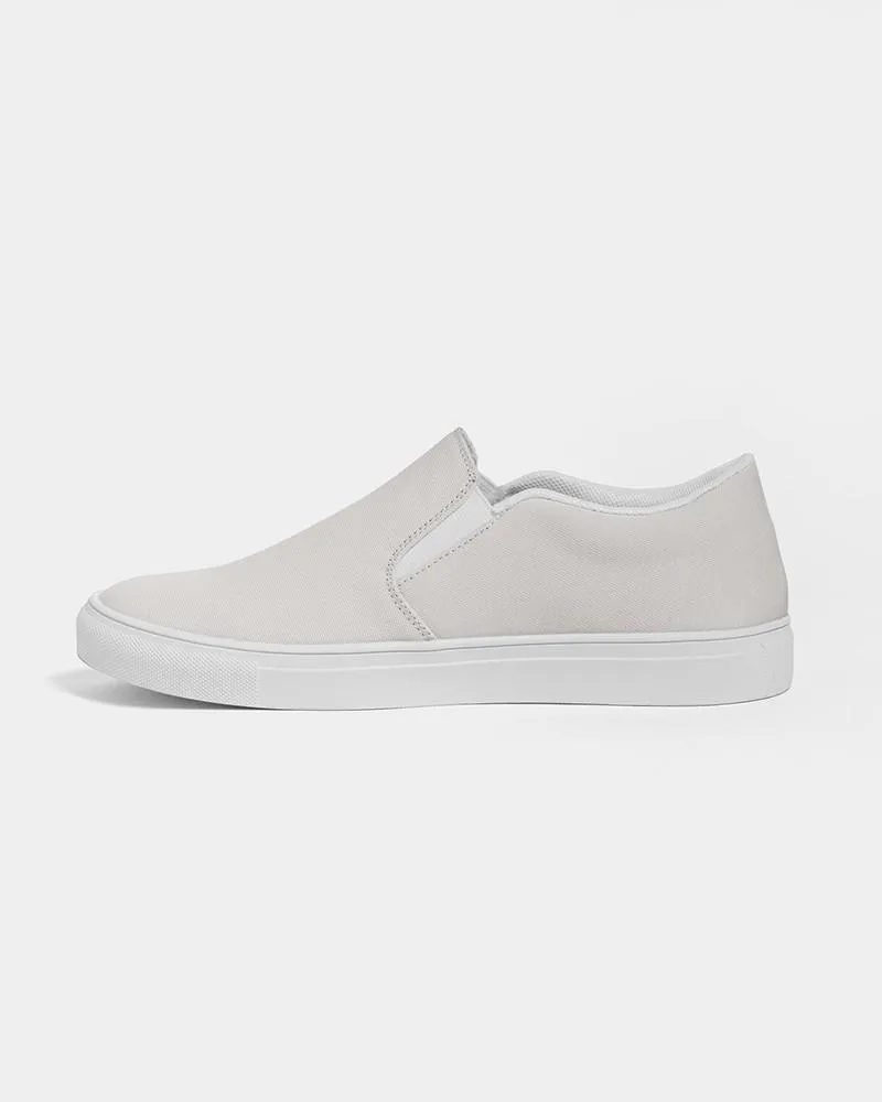 Pale Brown Slip-On Canvas Sneakers | Men's | Light Muted Pale Brown | C10M10Y10K0