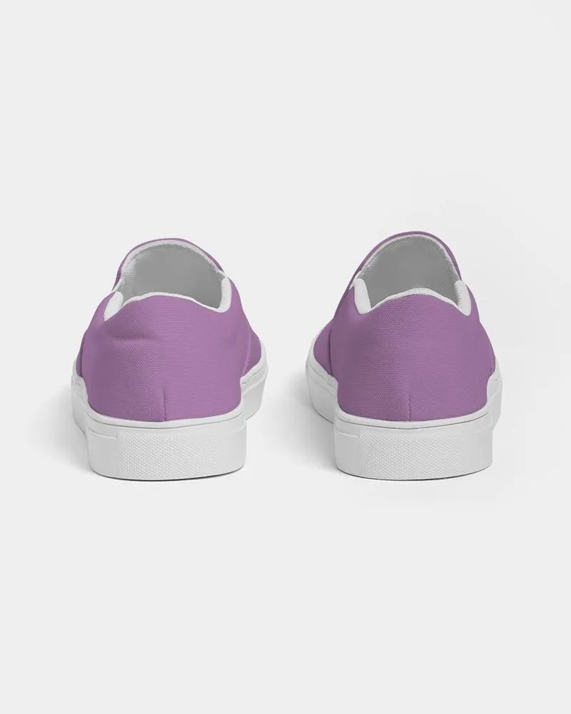 Pastel Purple Slip-On Canvas Sneakers | Women's | Bright Pastel Purple | C30M60Y0K0