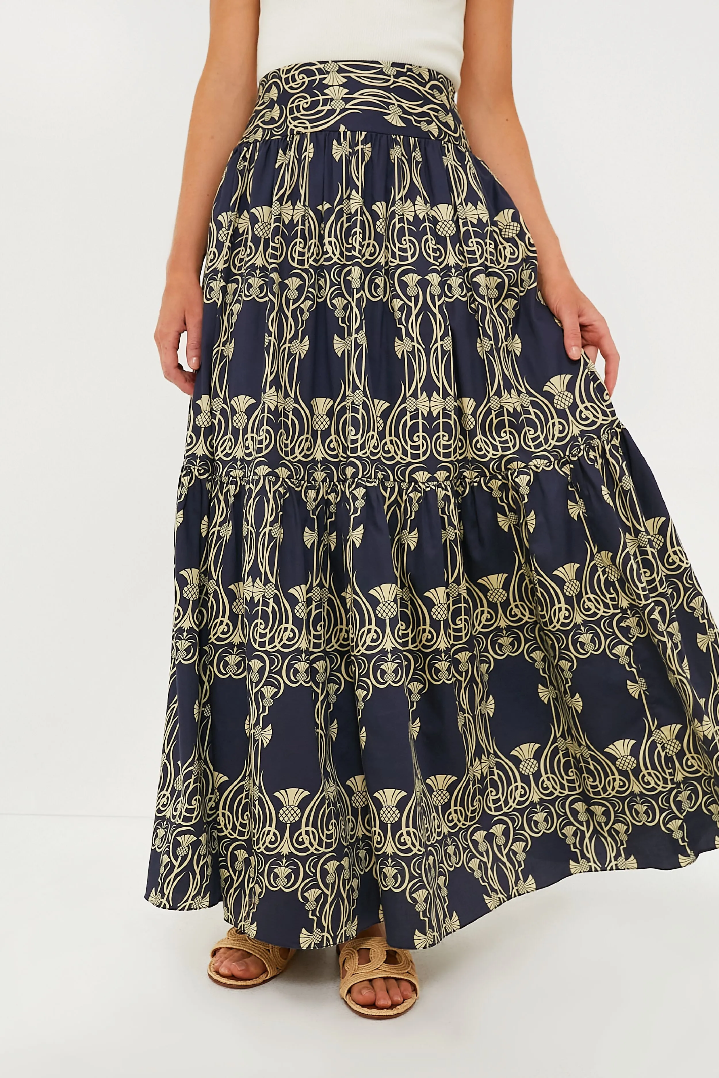 Pinas Navy Juana Skirt