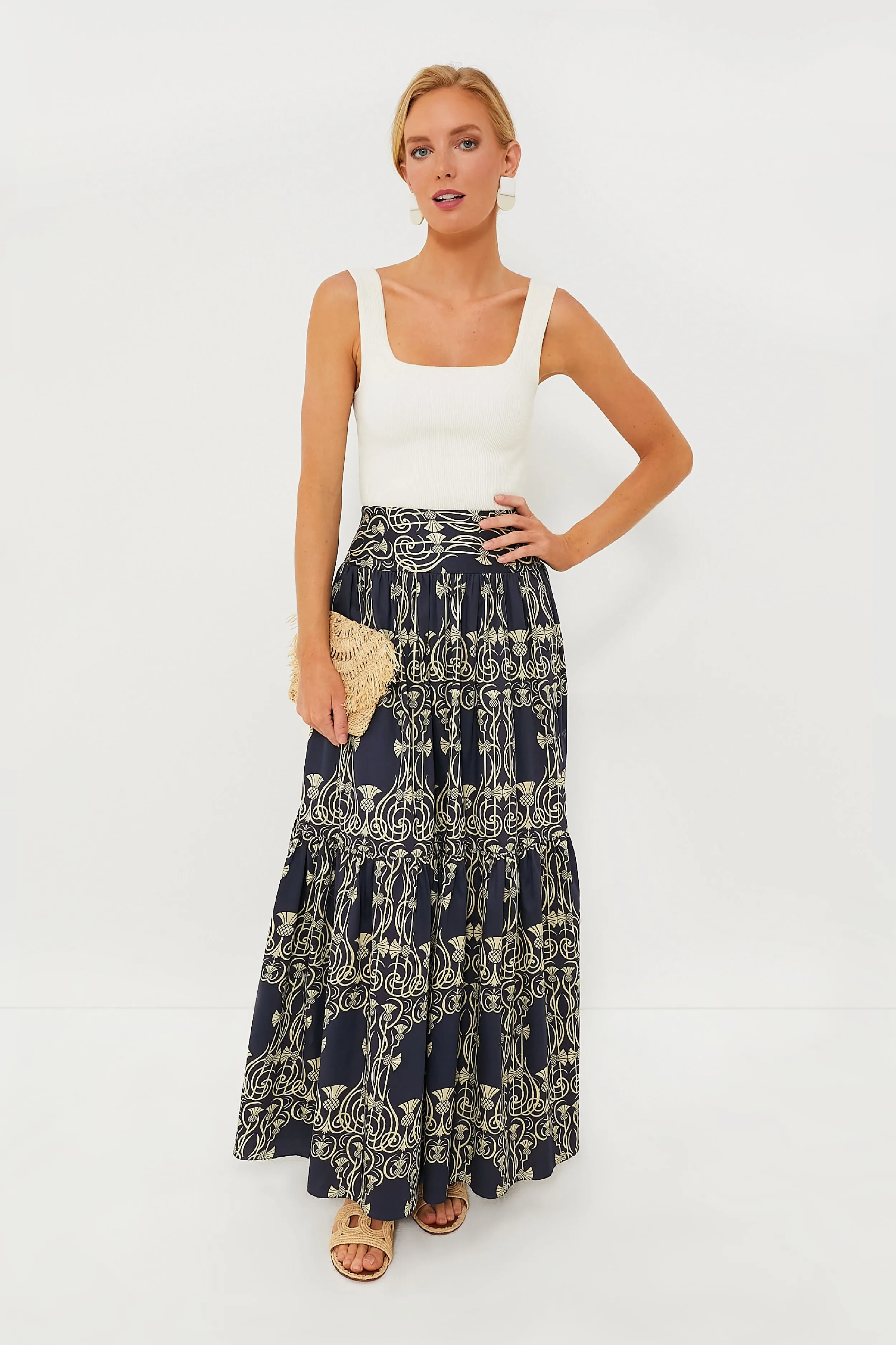 Pinas Navy Juana Skirt