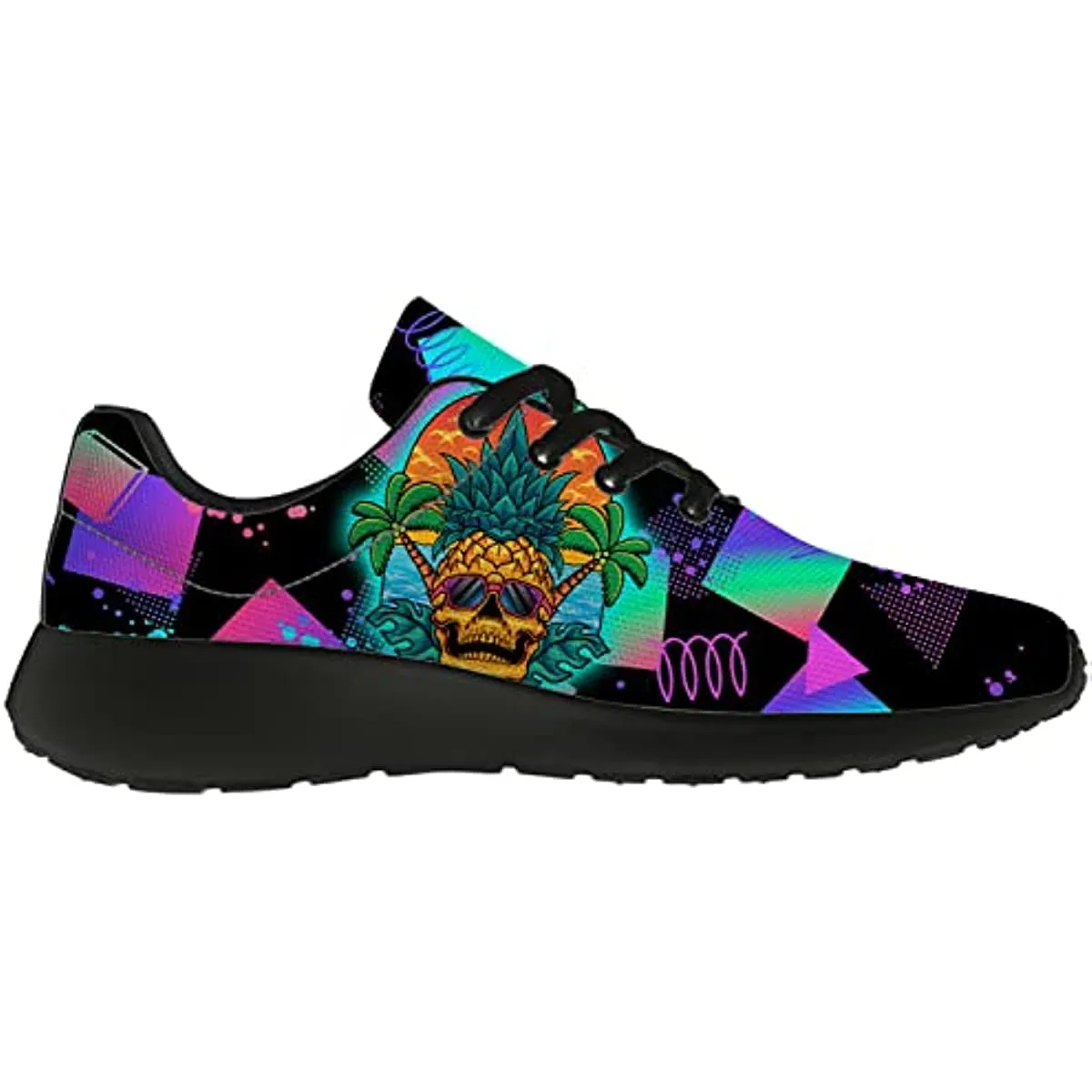 Pineapple Pattern Trail Running Shoes Lightweight Fashion Sneakers