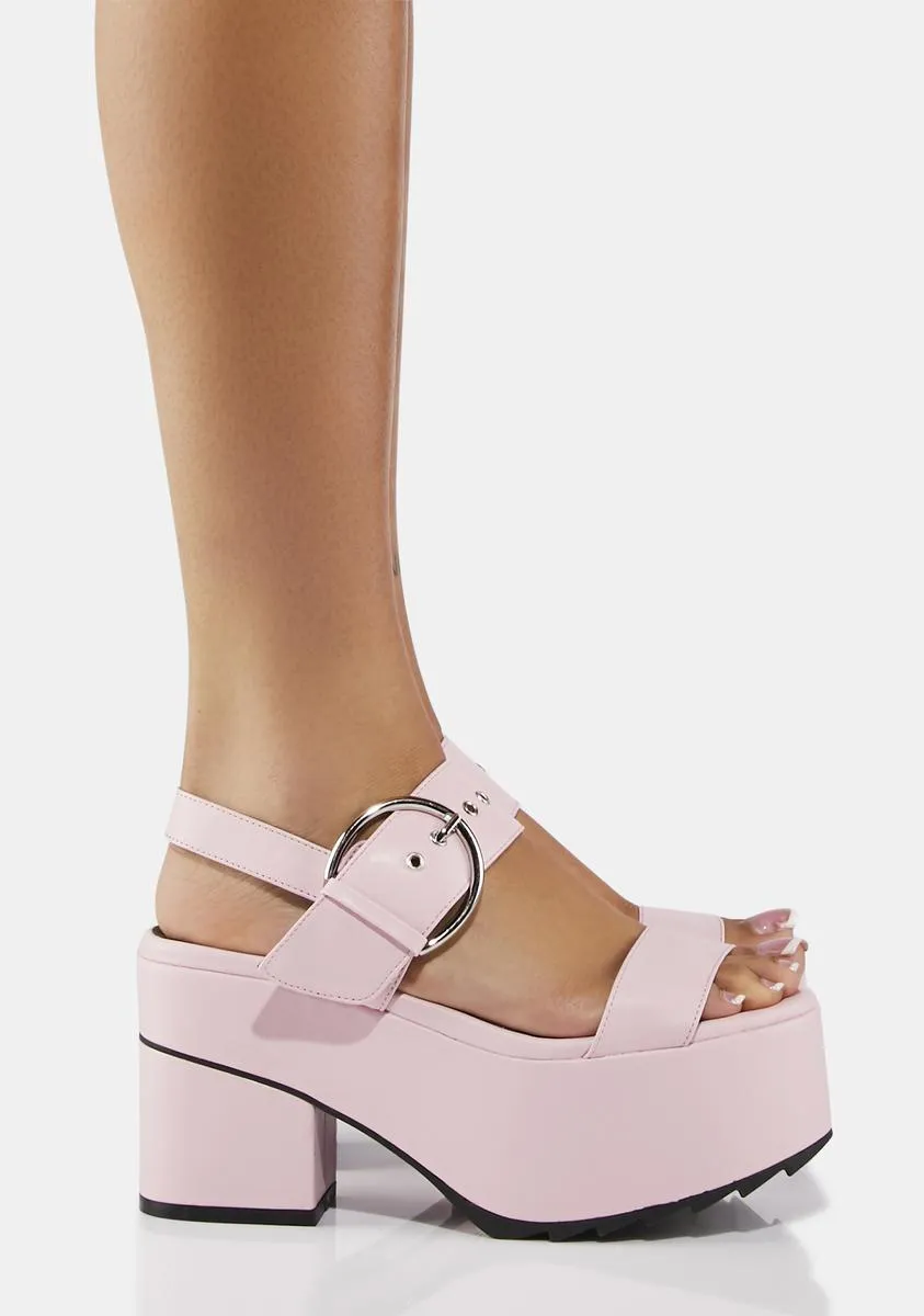 Pink Platform Sandals