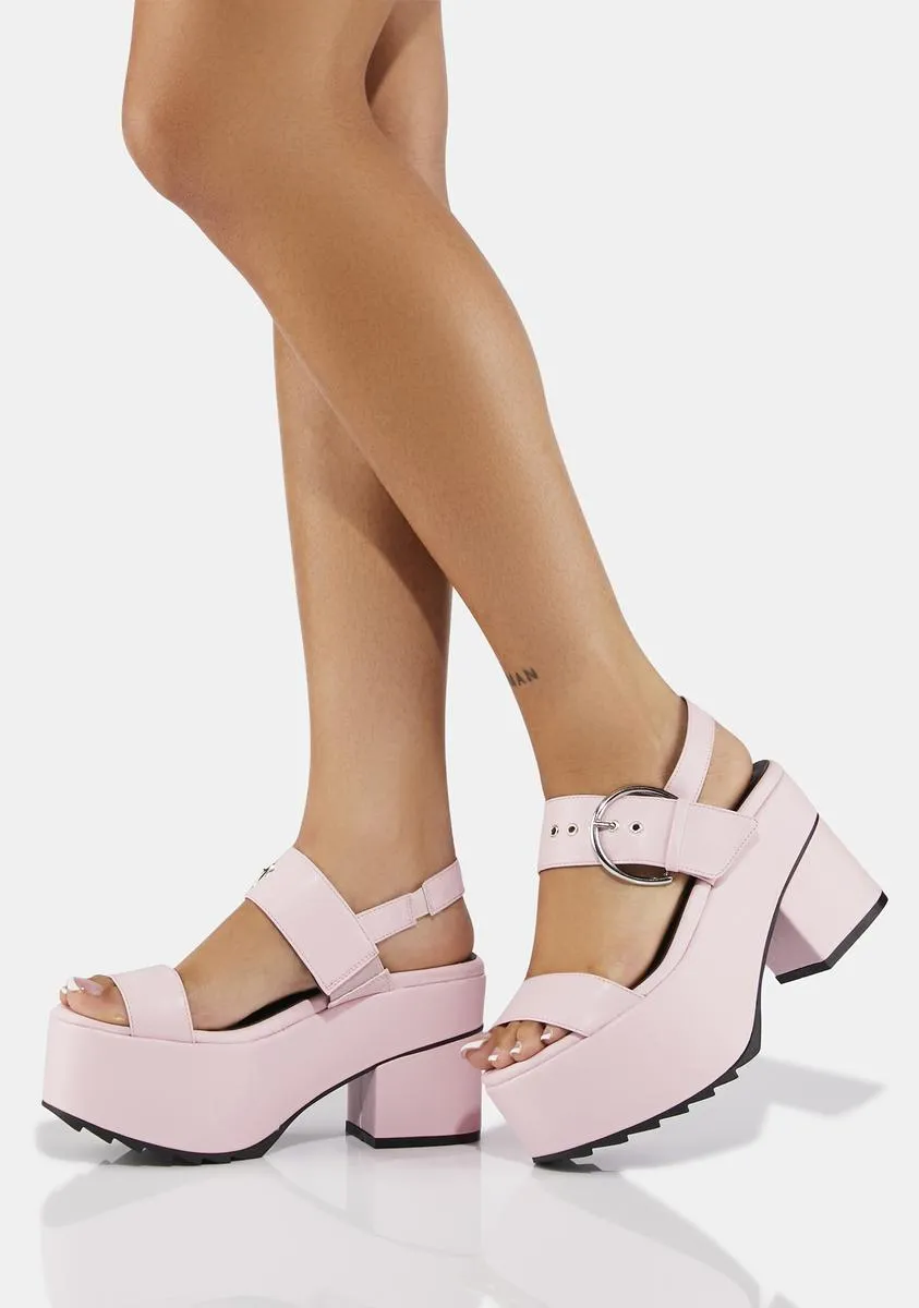 Pink Platform Sandals