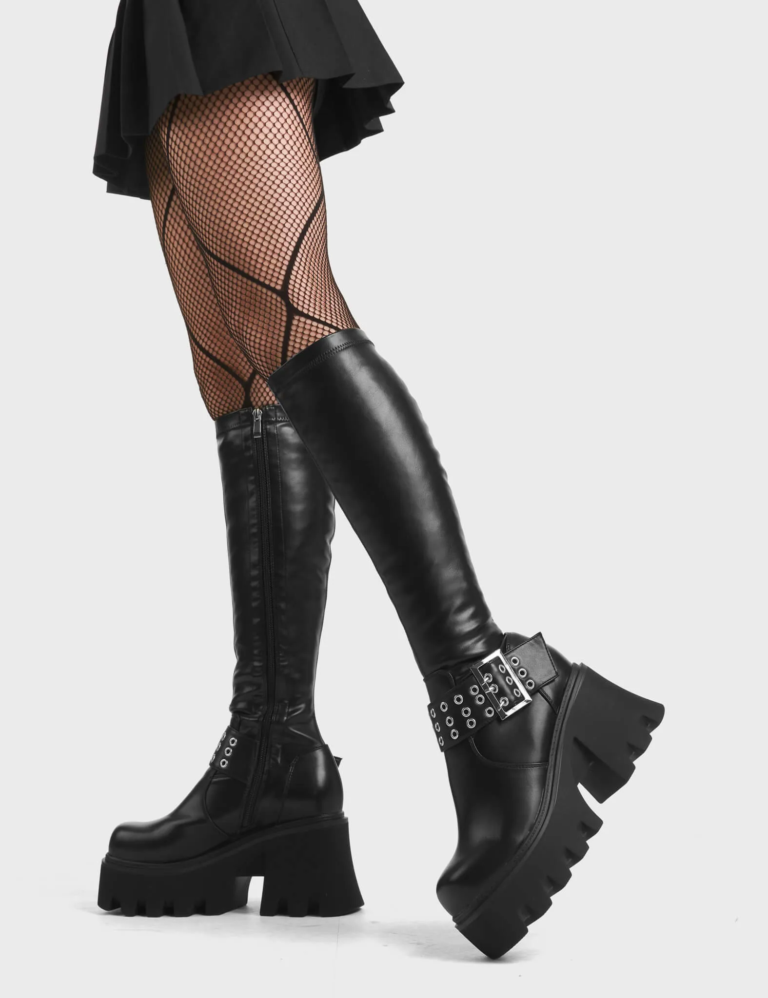 Praise You Chunky Platform Knee High Boots