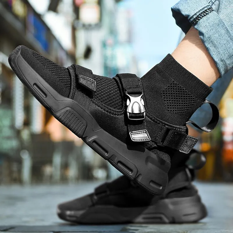 RAPID 'Buckle Up' Mesh Sock Sneakers