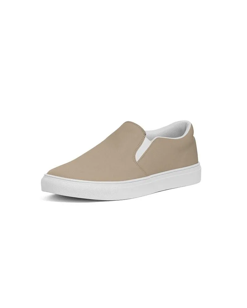 Shaded Pale Pastel Orange Brown Slip-On Canvas Sneakers | Men's | C0M15Y30K30