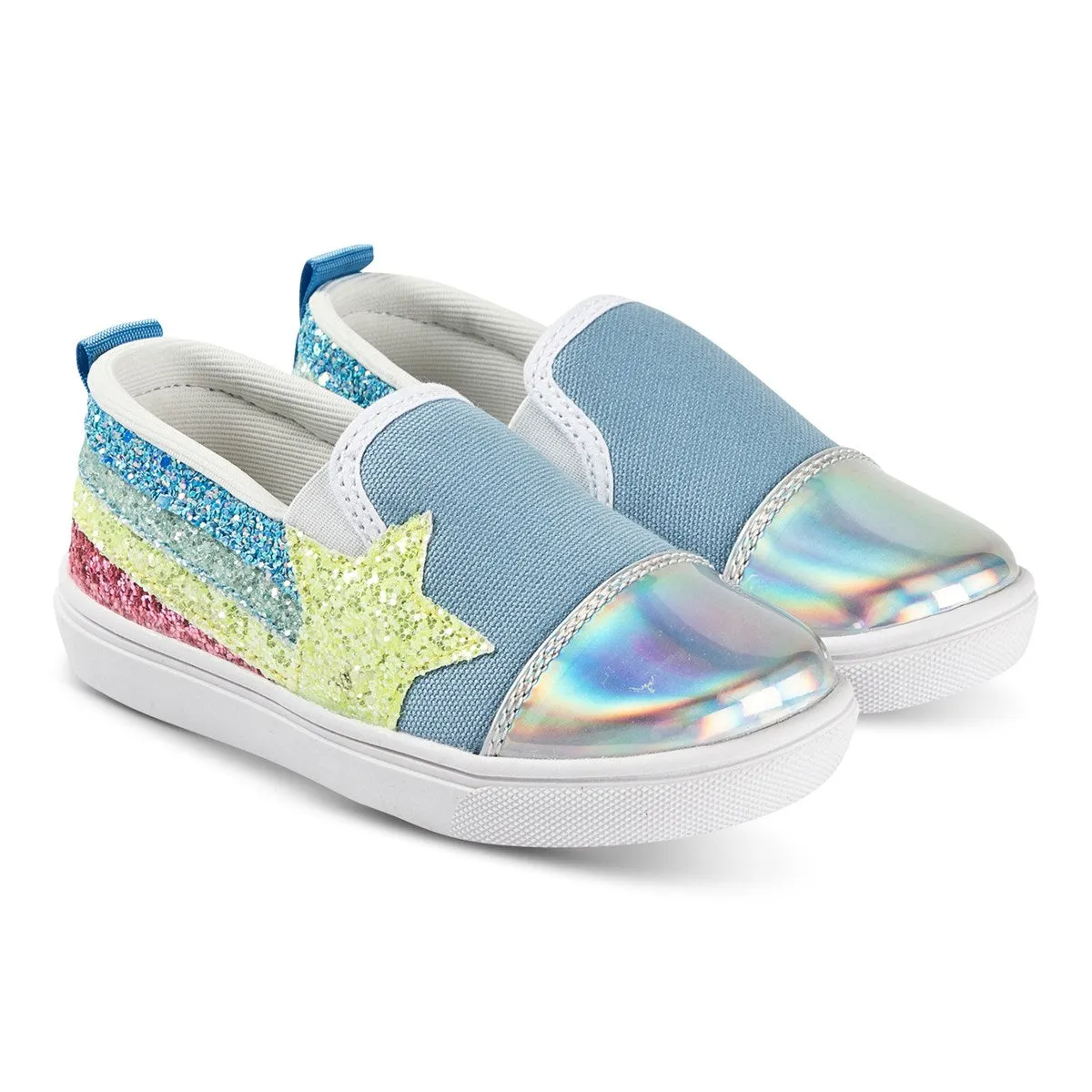 Shooting Star Slip On Sneaker - Light Blue