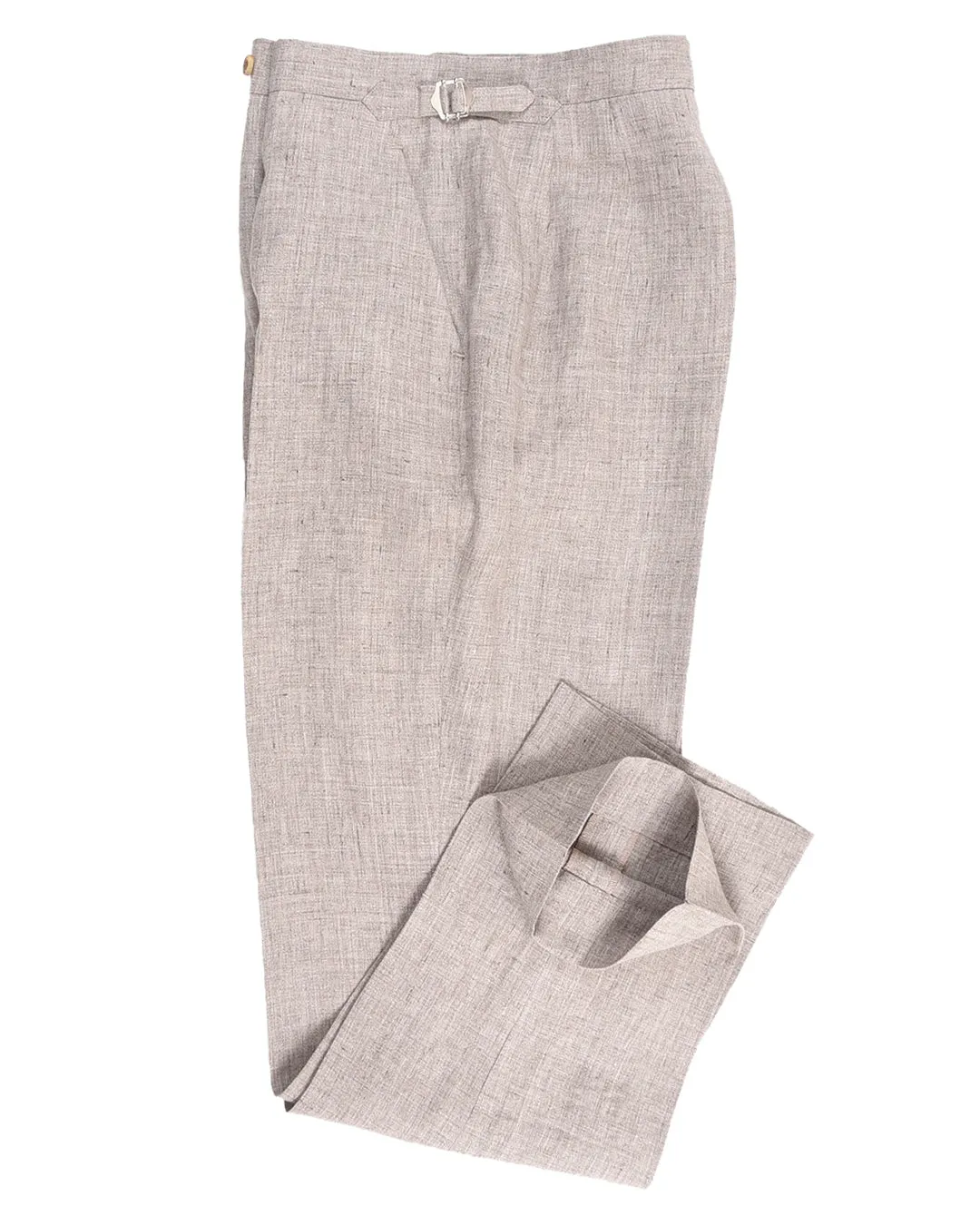 Solbiati Light Brown Linen Dress Pant