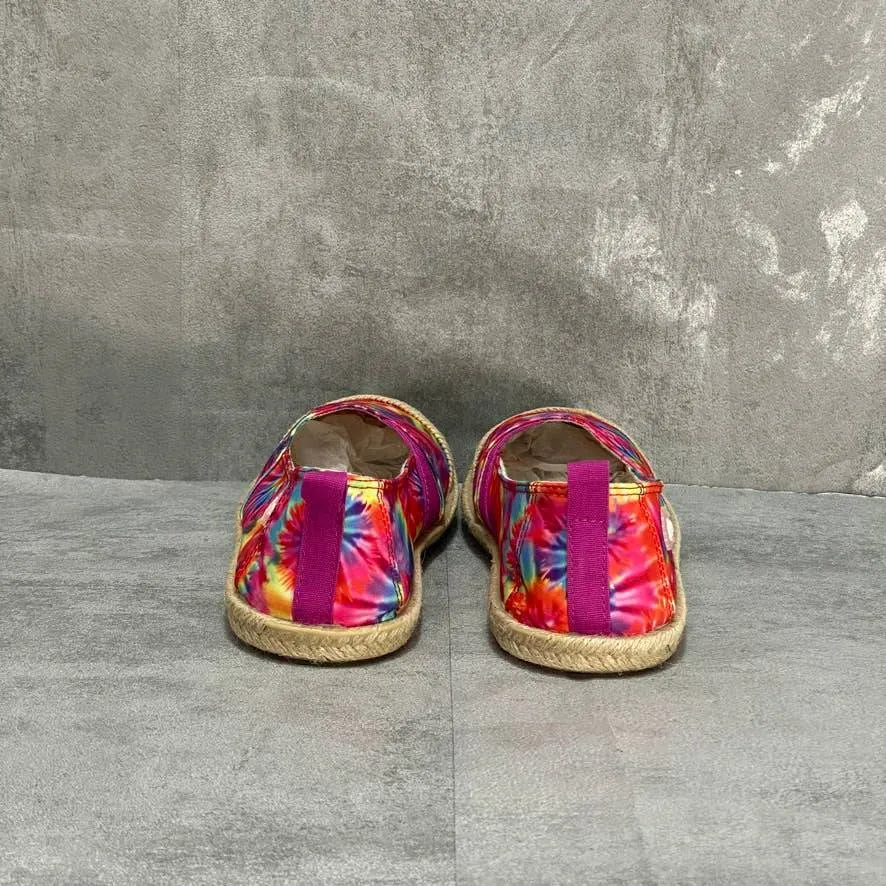 SUGAR Tie Dye Evenmore Slip-On Canvas Espardille Flats SZ 8