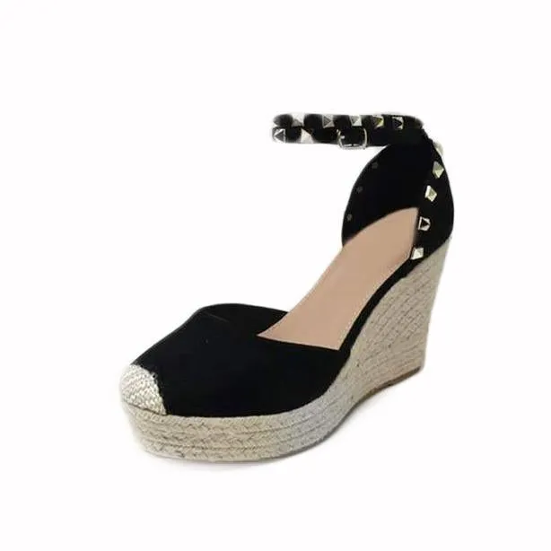 TINA Anklestrap Espadrille Wedge